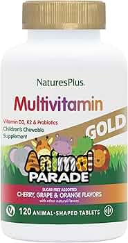 Nature's Plus Animal Parade Gold Chewable Multivitamin Children 60 Count by Natures Plus - American Made