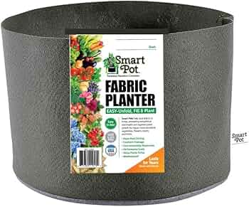Smart Pots 45-Gallon Soft-Sided Fabric Container, Black by Smart Pot - American Made