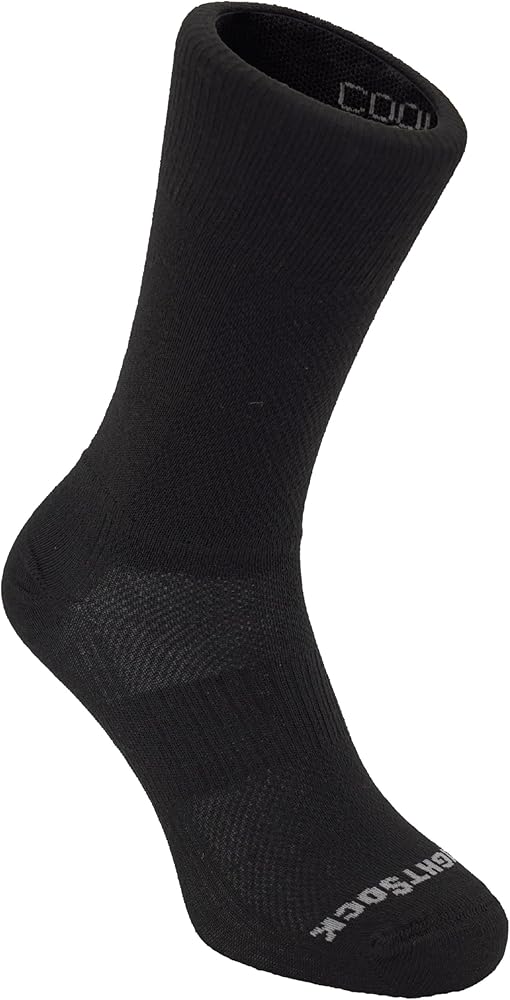 Wrightsock CoolMesh II Crew Running Socks — Double Layer Anti-Blister by Wrightsock - American Made