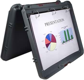 Saunders Portable Desktop 3-Ring Binder 1-Inch Charcoal by Saunders Manufacturing - American Made