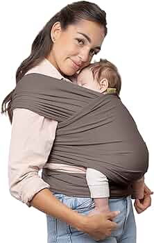Boba Baby Wrap Carrier — Original Baby Sling for Newborns, Grey by Boba - American Made