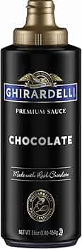 Ghirardelli Black Label Chocolate Sauce Squeeze Bottle 16oz by Ghirardelli - American Made