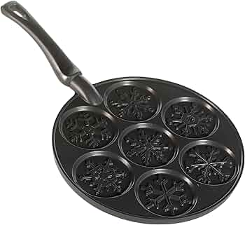 Nordic Ware Snowflake Pancake Pan, 7 Cavity by Nordic Ware - American Made