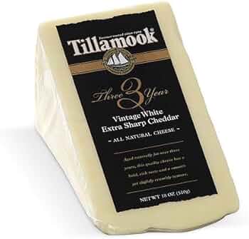 3-Year Vintage White Extra Sharp Cheddar 18oz by Tillamook - American Made
