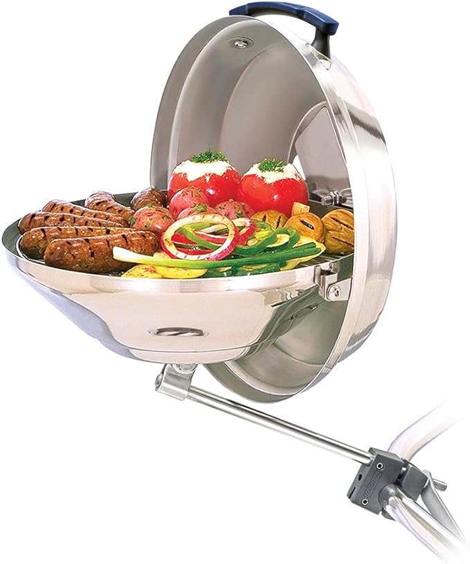Magma Products Marine Kettle Charcoal Grill with Hinged Lid by Magma Products - American Made
