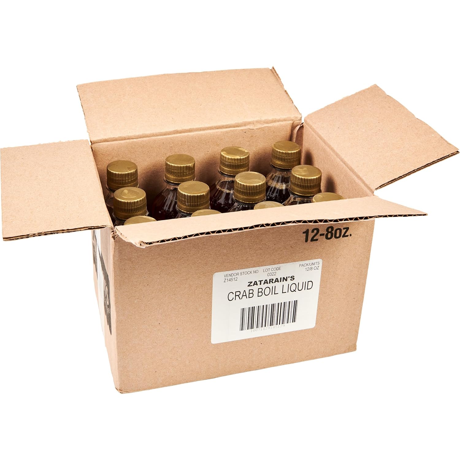 Zatarain's Concentrated Shrimp and Crab Boil, 8 fl oz (Pack of 12) by Zatarain's - American Made