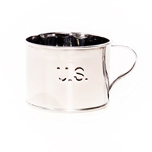 Jacob Bromwell Original Classic US Embossed Tin Cup Small by Jacob Bromwell - American Made