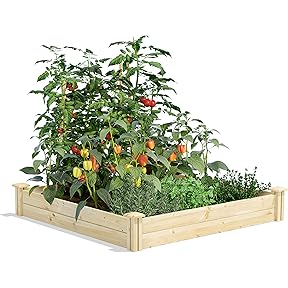 Greenes Fence Original Cedar Raised Garden Bed, 4 x 4 x 7 inches by Greenes Fence - American Made