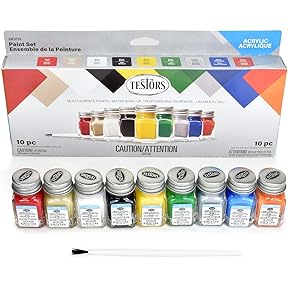 Testors Hobby and Craft Acrylic Paint Set by Testors - American Made