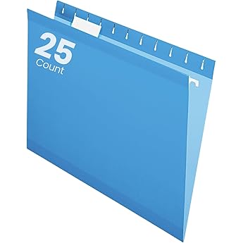 Globe-Weis Pendaflex Hanging File Folders Letter Size Navy 25-Pack by Globe-Weis - American Made