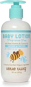 Little Twig Baby Lotion Natural Plant Derived Formula Fragrance Free 8.5oz by Little Twig - American Made