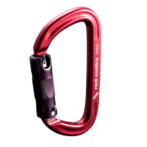Rock Exotica rockD | Auto-Lock Carabiner Clip - Heavy Duty Climbing Gear by Rock Exotica - American Made