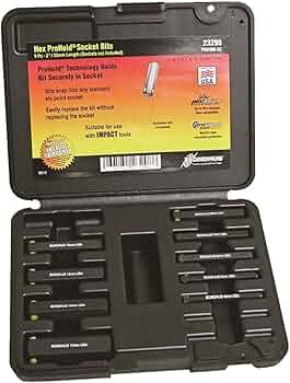 Bondhus 23298 ProHold Socket Hex Bits Set, 9-Piece by Bondhus - American Made