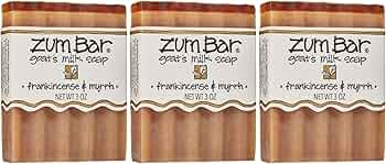 Indigo Wild Zum Bar Goat Milk Soap Frankincense Myrrh 3-Pack by Indigo Wild - American Made