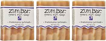 Indigo Wild Zum Bar Goat Milk Soap Frankincense Patchouli 3-Pack by Indigo Wild - American Made