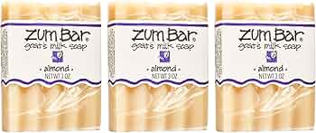 Indigo Wild Zum Bar Goat Milk Soap Almond 3-Pack by Indigo Wild - American Made