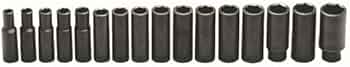 Wright Tool 1/2-Inch Drive 16-Piece Impact Metric Socket Set 10-27mm Deep by Wright Tool - American Made
