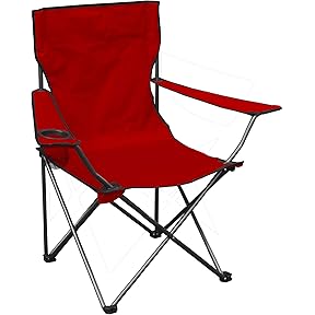 Telescope Casual Original Mini-Sun Chaise Folding Beach Chair with Cup Holders, Salsa by Telescope Casual - American Made
