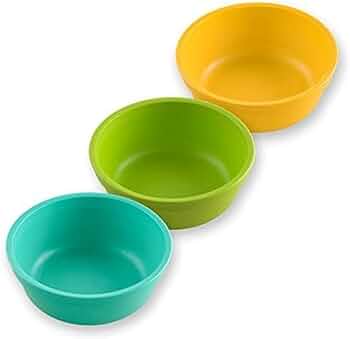 Re-Play Reusable Plastic Bowls with Lids 3-Pack 12oz by Re-Play - American Made