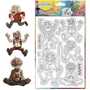 Stampendous Patent Man Cling Rubber Stamp by Stampendous - American Made