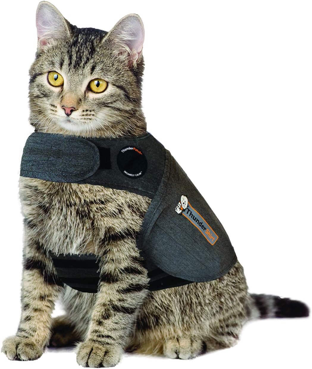 Thundershirt Classic Cat Anxiety Jacket Heather Gray Medium by Thundershirt - American Made