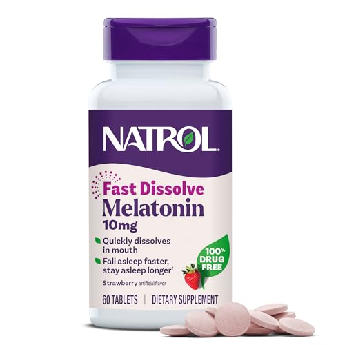 Natrol Melatonin 10mg Fast Dissolve Tablets 60 Count by Natrol - American Made