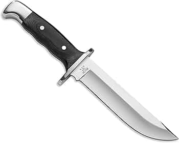 Buck Knives 124 Frontiersman Fixed Blade 420HC with Leather Sheath by Buck Knives - American Made