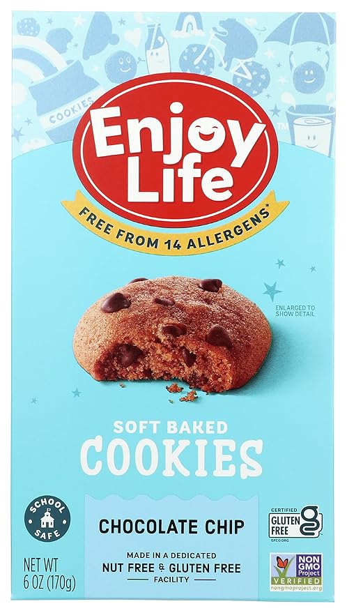 Enjoy Life Soft Baked Chocolate Chip Cookies 6 oz by Enjoy Life Foods - American Made