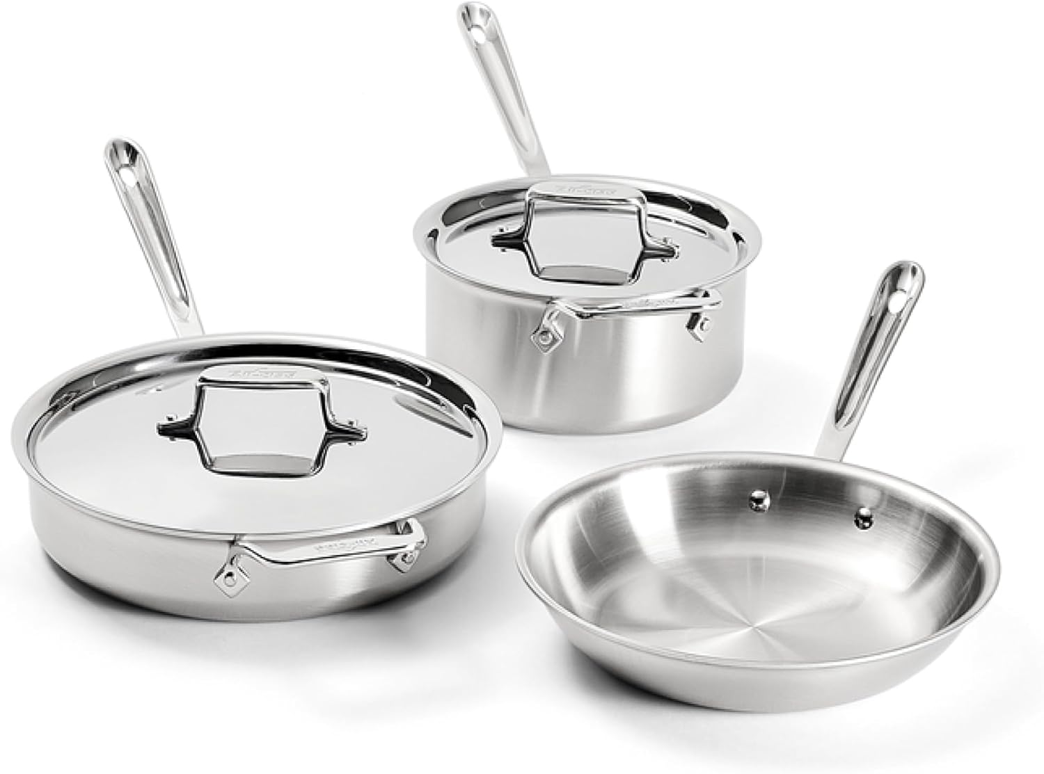 All-Clad D5 Stainless Steel 5-Piece Cookware Set by All-Clad - American Made