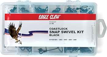 Eagle Claw Snap Swivel Assortment 60-Pack by Eagle Claw - American Made