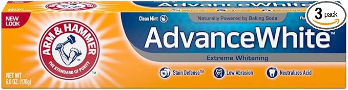 Arm and Hammer Advance White Extreme Whitening with Stain Defense Toothpaste 6 oz by Church and Dwight - American Made