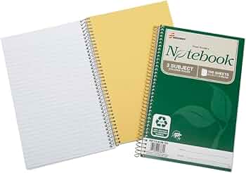 Skilcraft 100% Recycled 3-Subject Spiral Notebook 3-Pack by Skilcraft - American Made