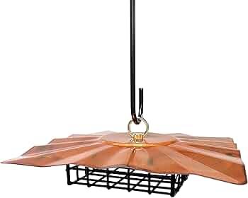 Erva Upside-Down Suet Feeder with Copper Finish Roof by Erva Tool - American Made