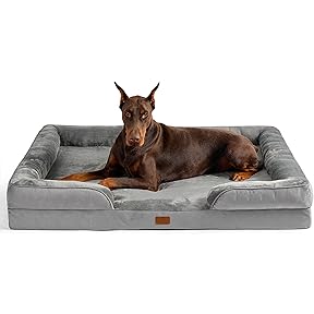 Big Barker Pillow Top Orthopedic Dog Bed Giant Khaki by Big Barker - American Made