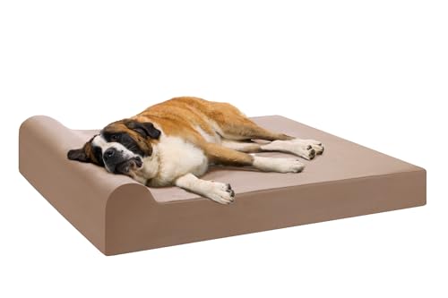 Big Barker Pillow Top Orthopedic Dog Bed Giant Khaki by Big Barker - American Made