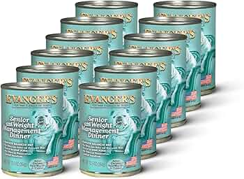 Evanger's Heritage Classics Senior and Weight Management Dog Food, 12.5oz, 12-Pack by Evanger's - American Made