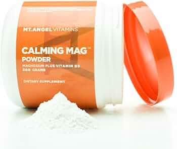 Mt. Angel Vitamins Calming Mag Powder Magnesium Plus Vitamin D3 300 Grams by Mt. Angel Vitamins - American Made