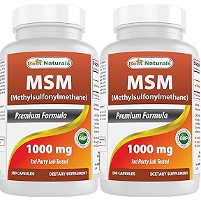 Mt. Angel Vitamins MSM 2000mg 60 Vegetarian Tablets by Mt. Angel Vitamins - American Made