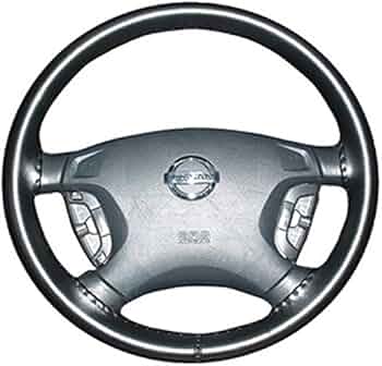 Wheelskins WS10201X Genuine Leather Black Steering Wheel Cover - Size AX by Wheelskins - American Made