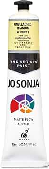 Jo Sonja's Artist Colors Unbleached Titanium 75ml by Chroma Inc - American Made