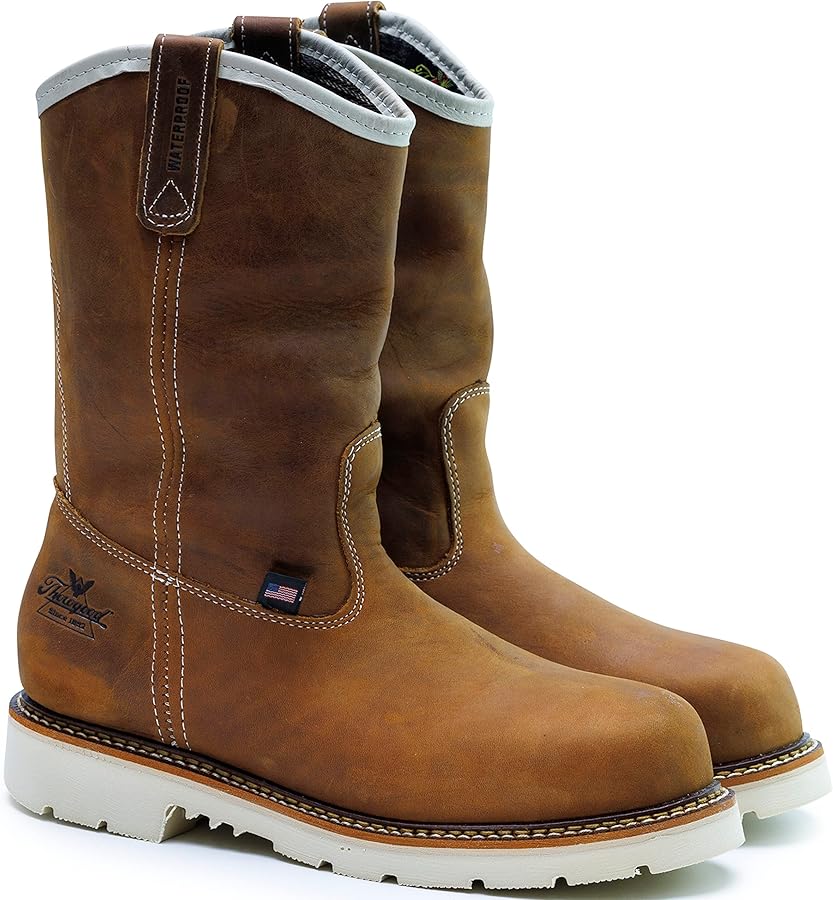 Thorogood American Heritage 11-Inch Waterproof Steel Toe Wellington Boot by Thorogood - American Made