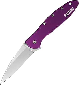 Kershaw Leek 1660PUR Purple Anodized Aluminum by Kershaw - American Made