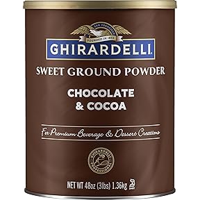 Ghirardelli Sweet Ground Chocolate and Cocoa 3lb Canister by Ghirardelli - American Made