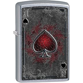Zippo Ace of Spades Design Windproof Pocket Lighter by Zippo - American Made