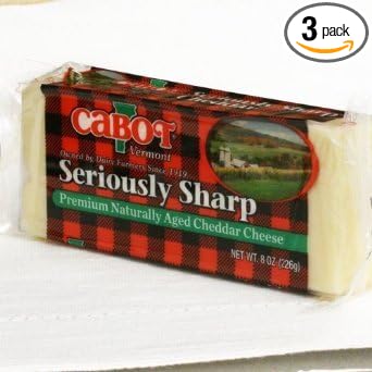 Cabot Seriously Sharp Cheddar 3-Pack by Cabot Creamery - American Made