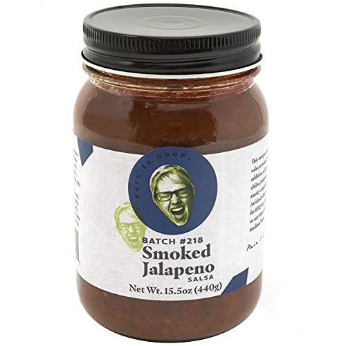 Pain is Good- Smoked Jalapeno Salsa - 15.5 Ounces- All Natural Ingredients, Non-GMO, Gluten-Free, Sugar-Free by Pain is Good - American Made