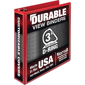 Wilson Jones Heavy Duty Round Ring View Binder 1 Inch by Wilson Jones - American Made