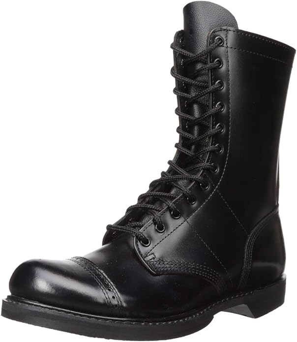 Corcoran Men's 10 Inch Side Zipper Jump Work Boot Black by Corcoran Boot - American Made