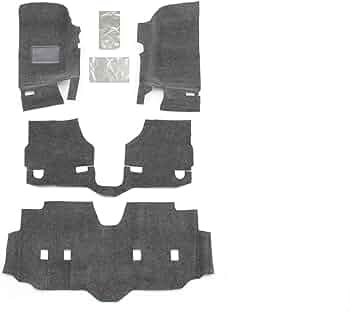 BedRug Floor Liners for 2007-2018 Jeep Wrangler JK UNLTD 4-Door by BedRug - American Made