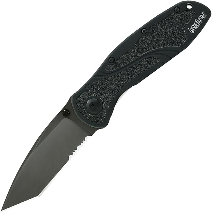 Kershaw Blur 1670TBLKST Tanto Black Serrated by Kershaw - American Made